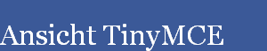 Ansicht TinyMCE