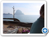 Blick auf die Insel Es Vedra an der Cala d'Hort